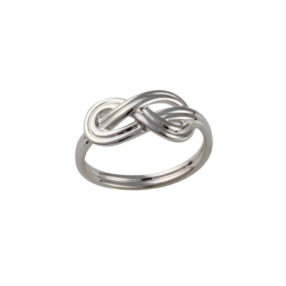9ct White Gold Infinity Knot Ring