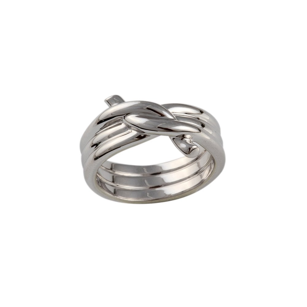 9ct White Gold Fancy Twist Ring