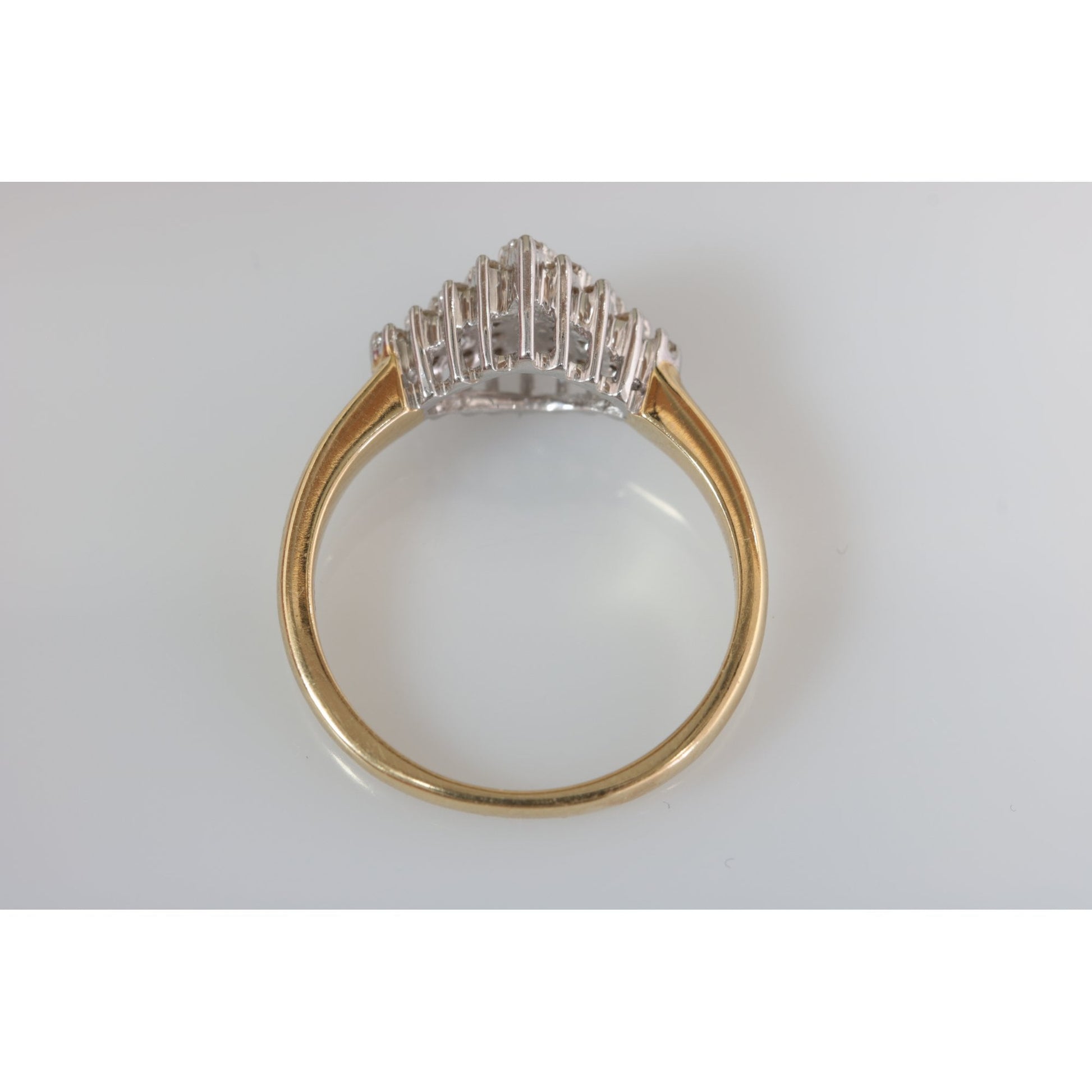 18ct Yellow And White Gold Diamond Ring 0.16ct