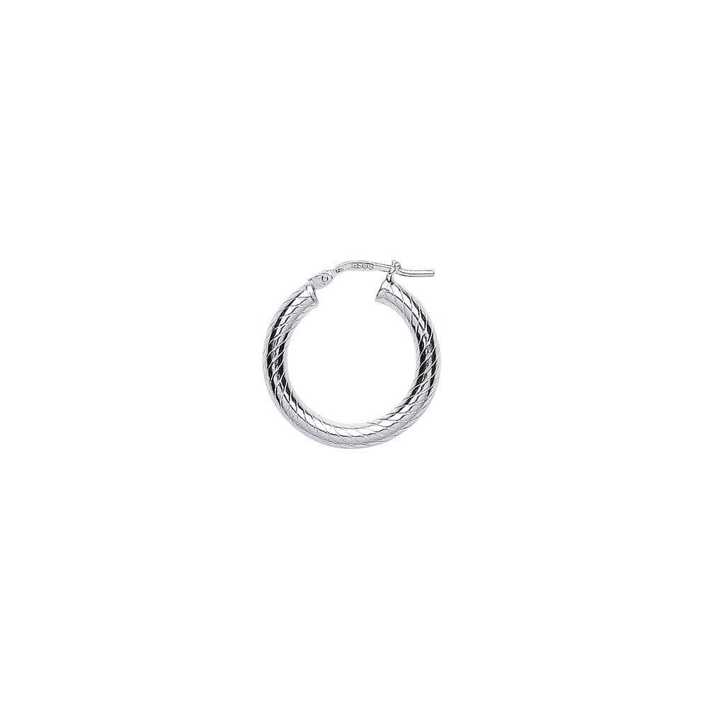 925 Sterling Silver Twisted Hoops