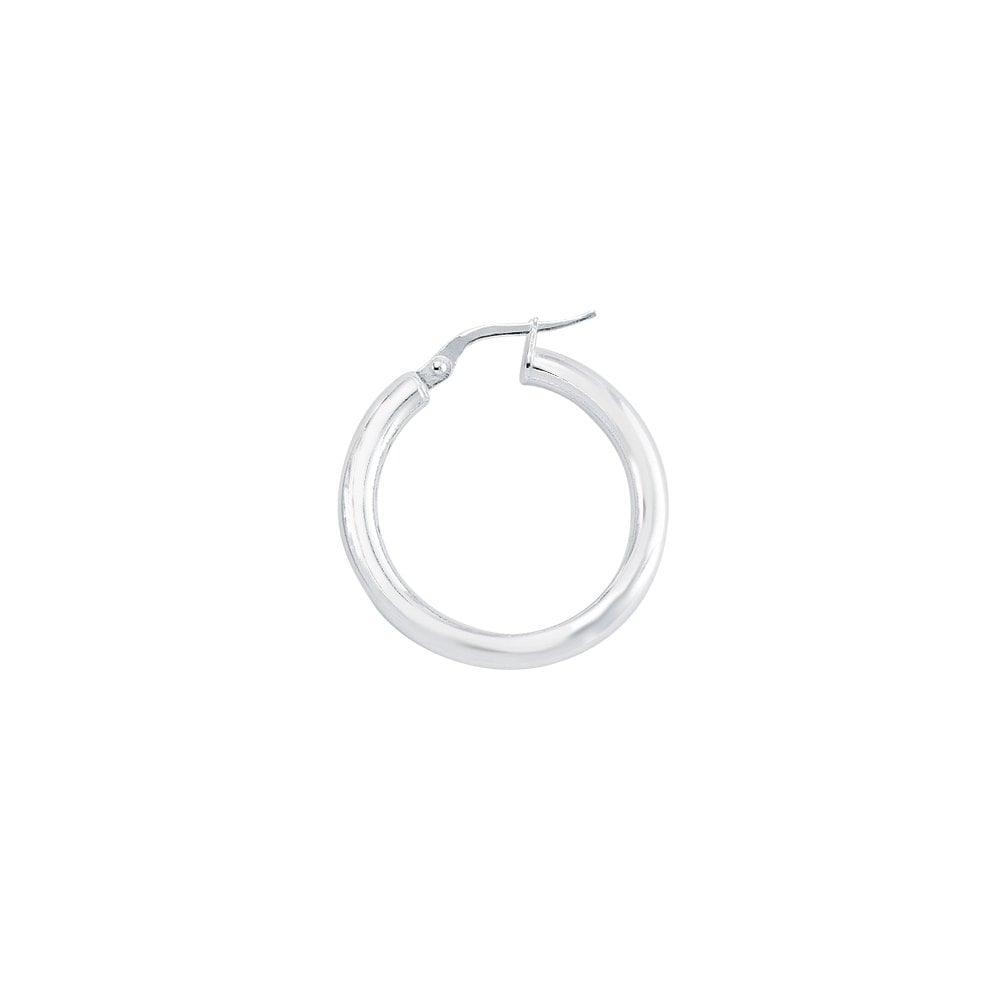 Plain 925 Sterling Silver Hoop Earrings