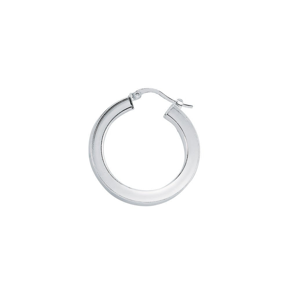 Plain 925 Sterling Silver Hoop Earrings
