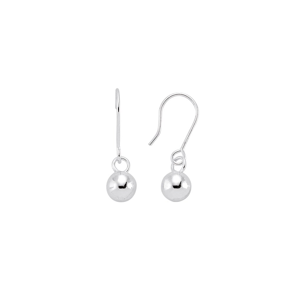 Plain 925 Sterling Silver Drops - 8mm