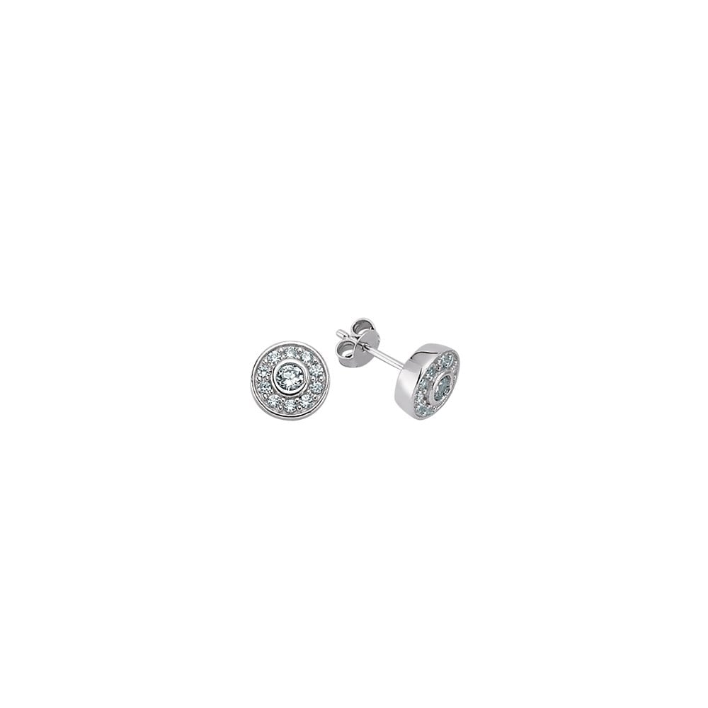 925 Sterling Silver CZ Micro Pave Studs