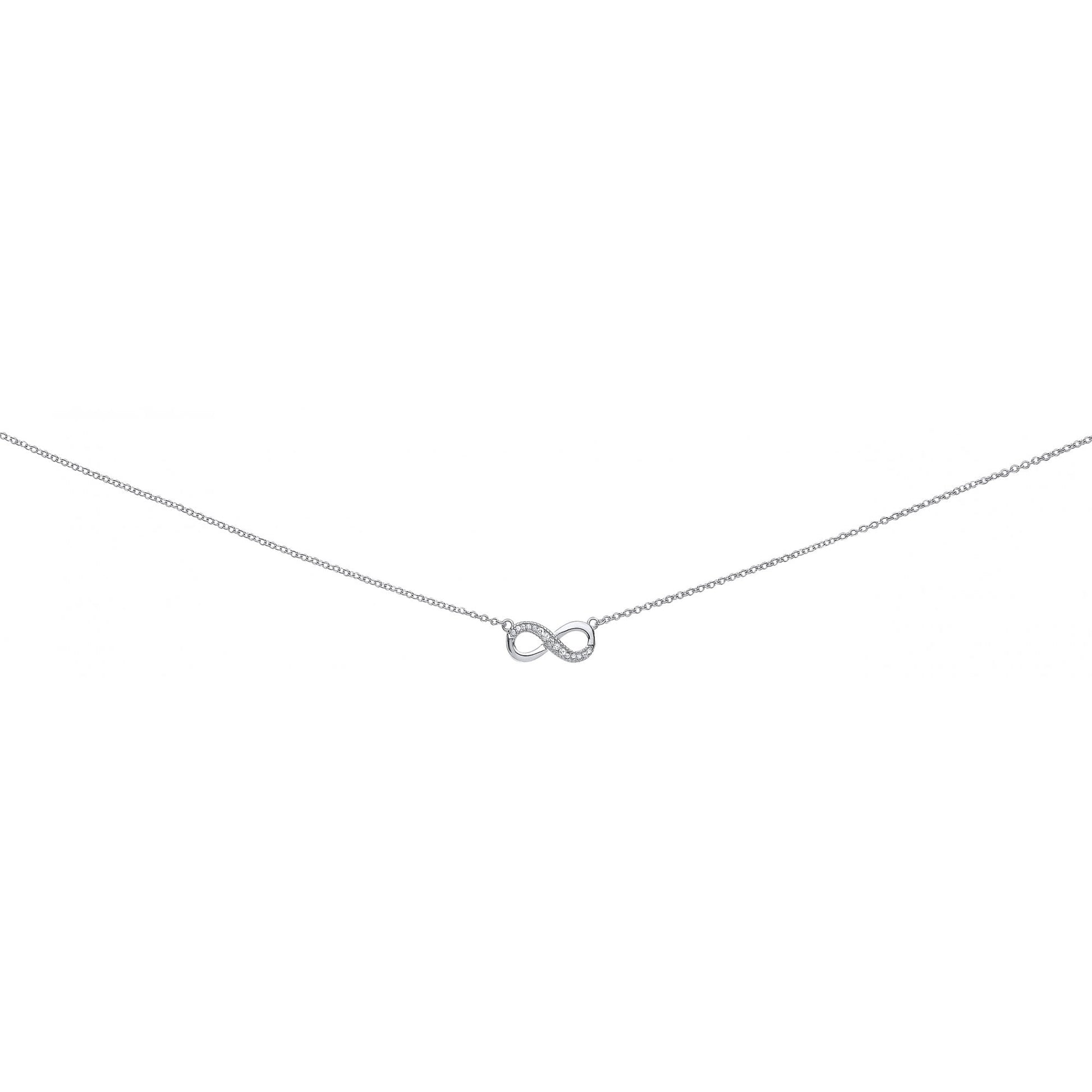 925 Sterling Silver Infinity Necklace