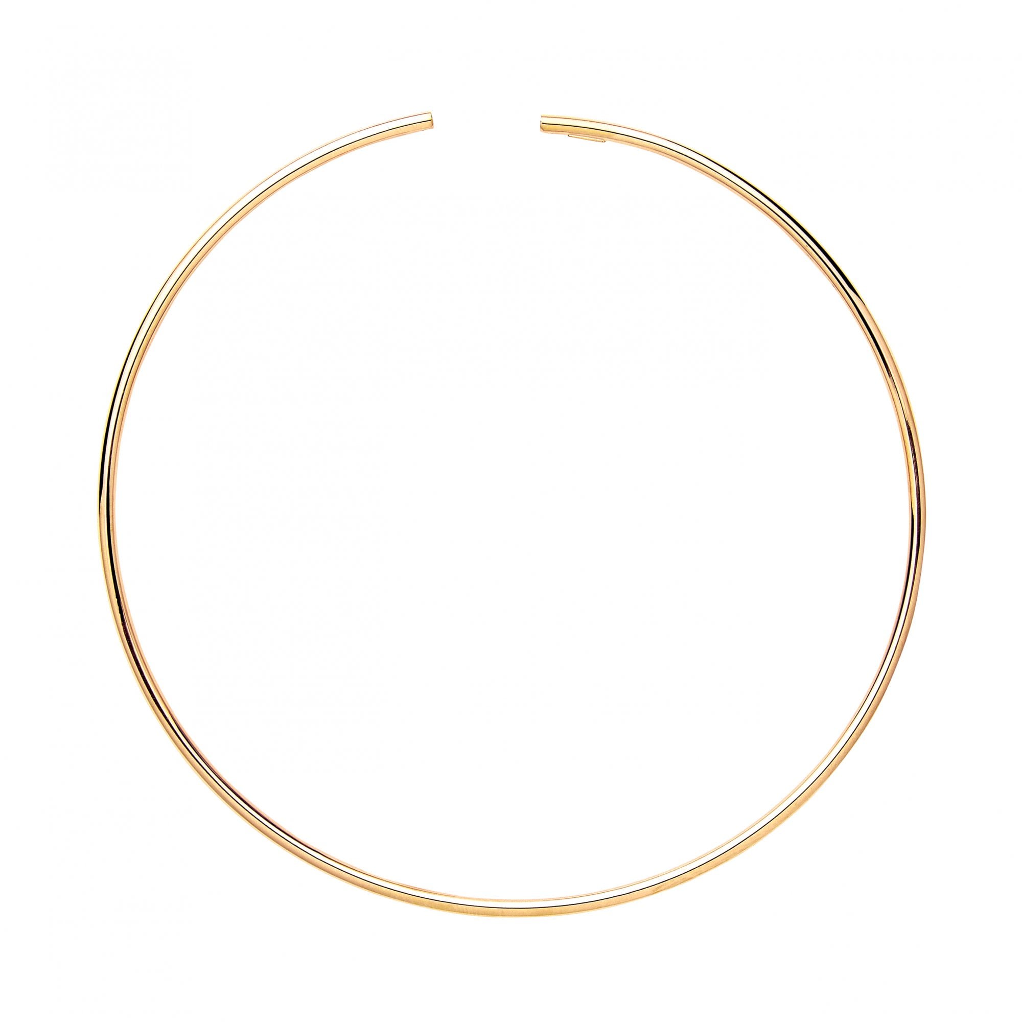 Gold Plated Flexi Tube Fancy Collarette Necklace