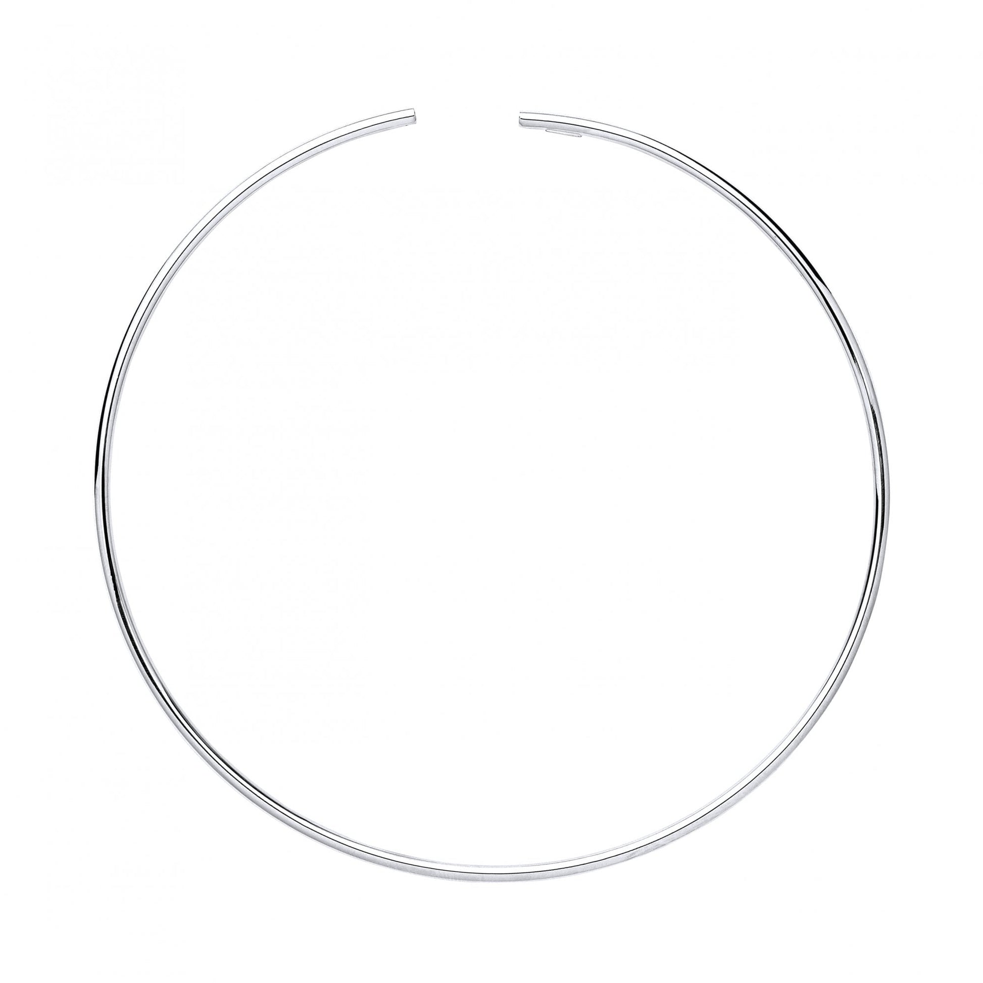 925 Sterling Silver Flexi Tube Fancy Collarette Necklace