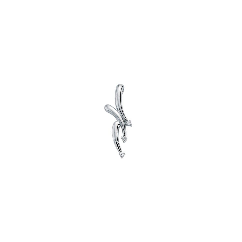 925 Sterling Silver CZ Dress Pendant