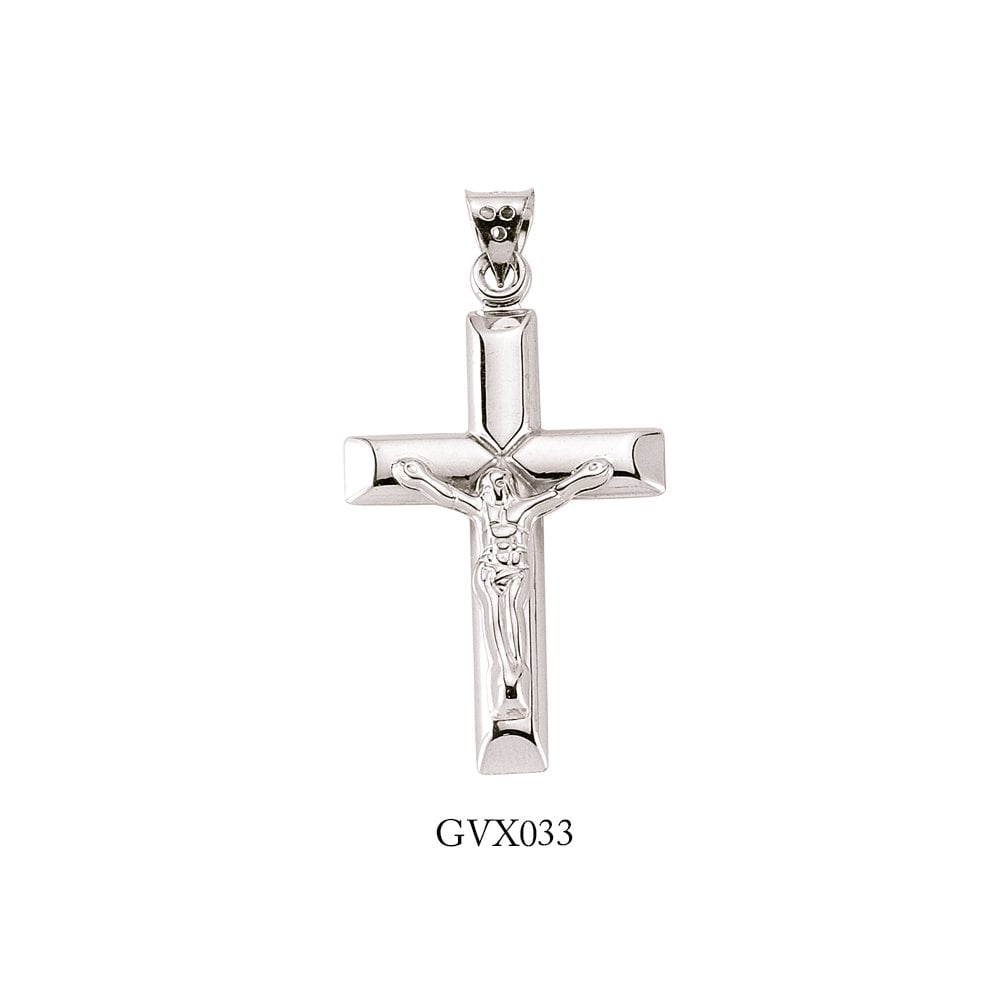 925 Sterling Silver Tube Crucifix