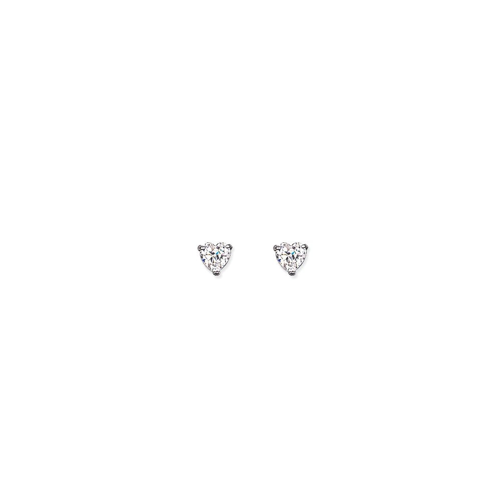 5mm Heart 925 Sterling Silver Stud Earrings (Pack of 5)