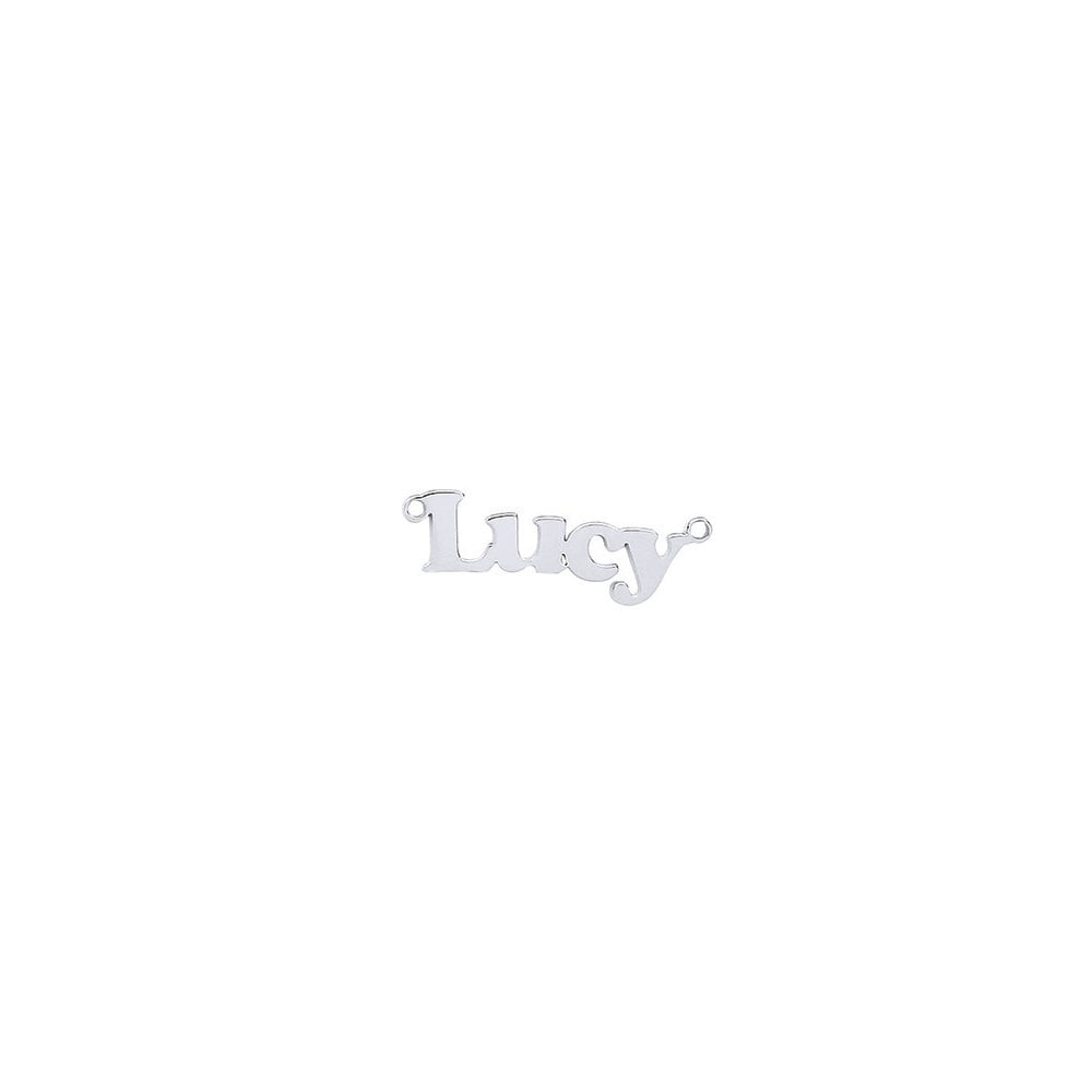 925 Sterling Silver Block Nameplate. 35 x 8.5mm. 0.7 thickness. Inc chain