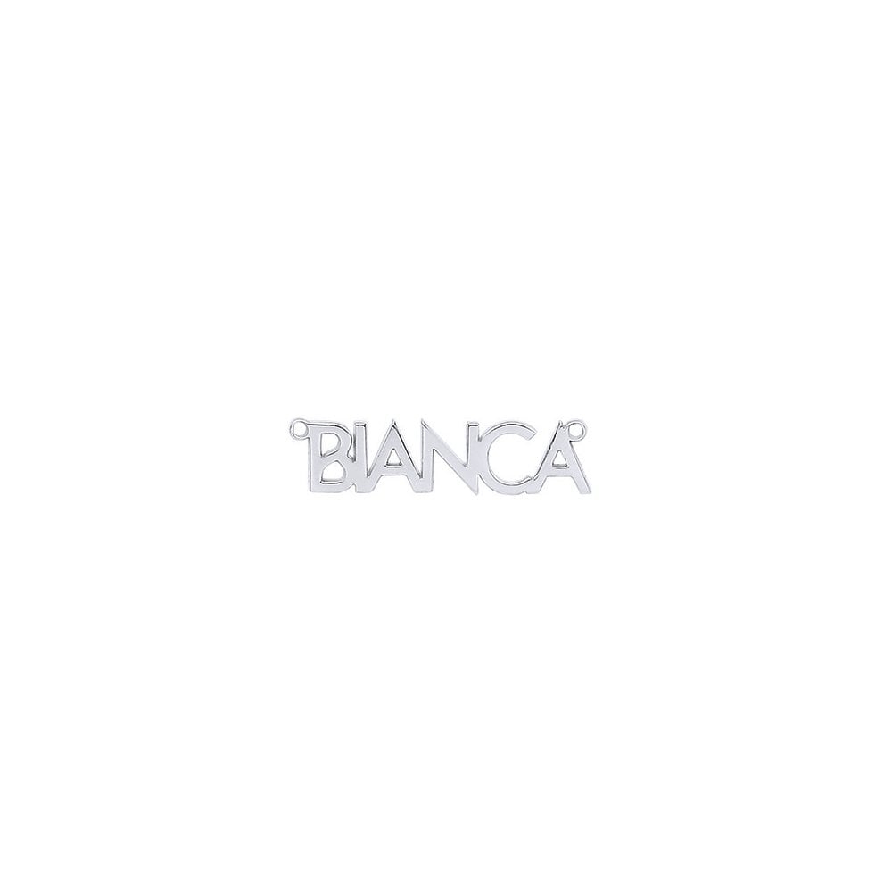 925 Sterling Silver Block Nameplate. 35 x 8.5mm. 0.7 thickness. Inc chain