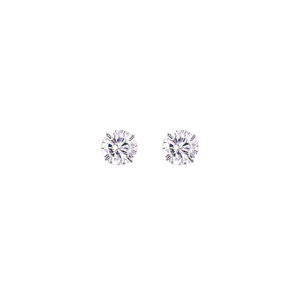 10mm Round 925 Sterling Silver Stud Earrings