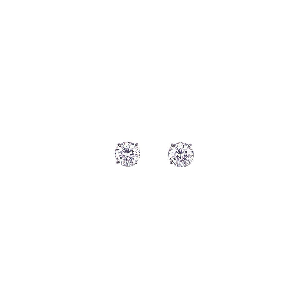 7mm Round 925 Sterling Silver Stud Earrings (Pack of 5)