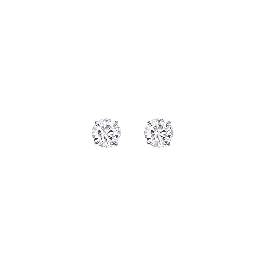 9mm Round 925 Sterling Silver Stud Earrings