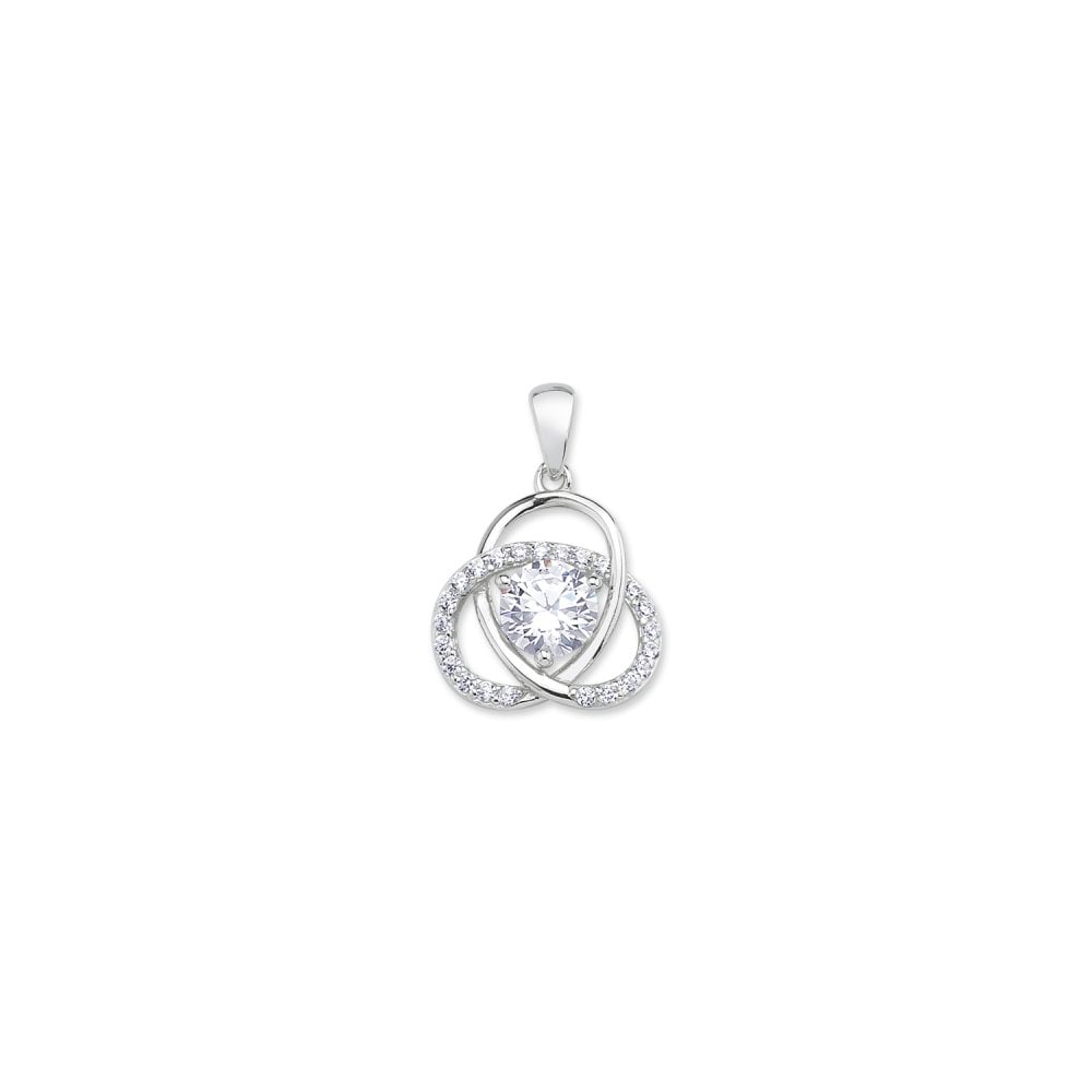 925 Sterling Silver CZ Fancy Pendant