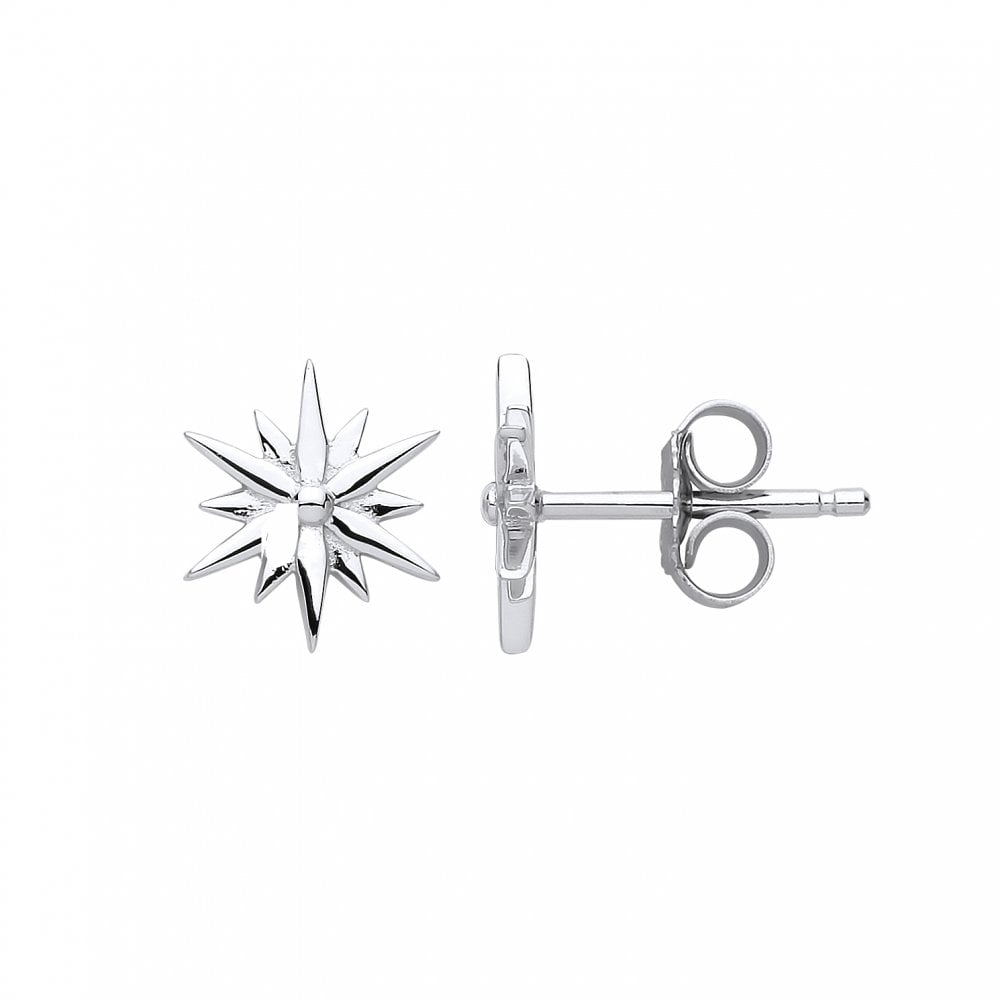 925 Sterling Silver Flower Stud Earrings