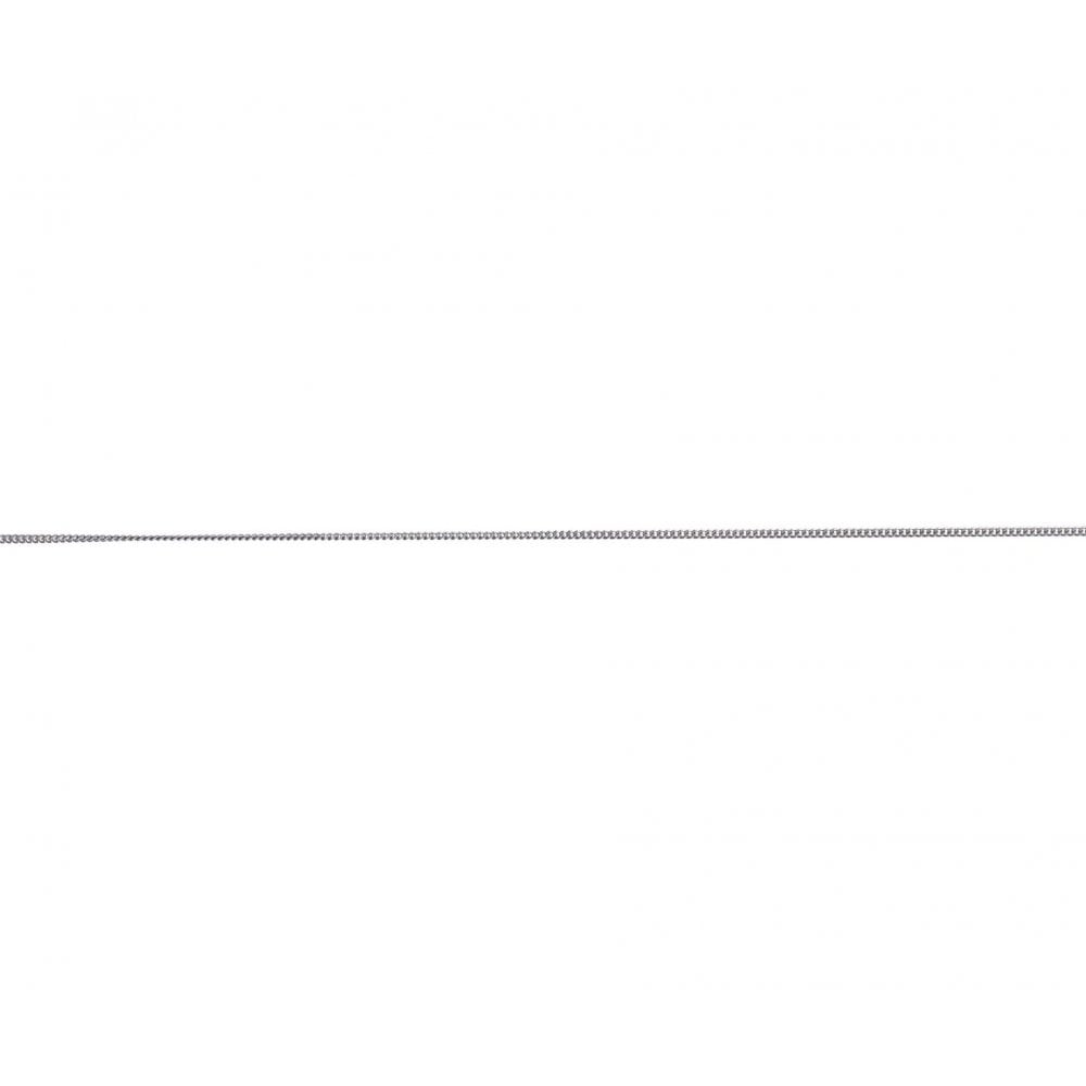 Platinum Curb Chain. Length 18inch.