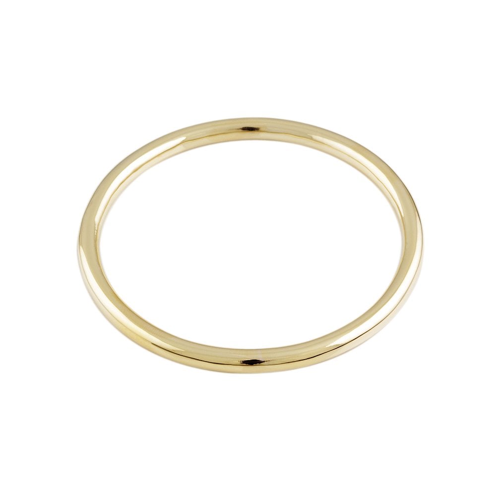 9ct Yellow Gold Round Profile Slip On Bangle
