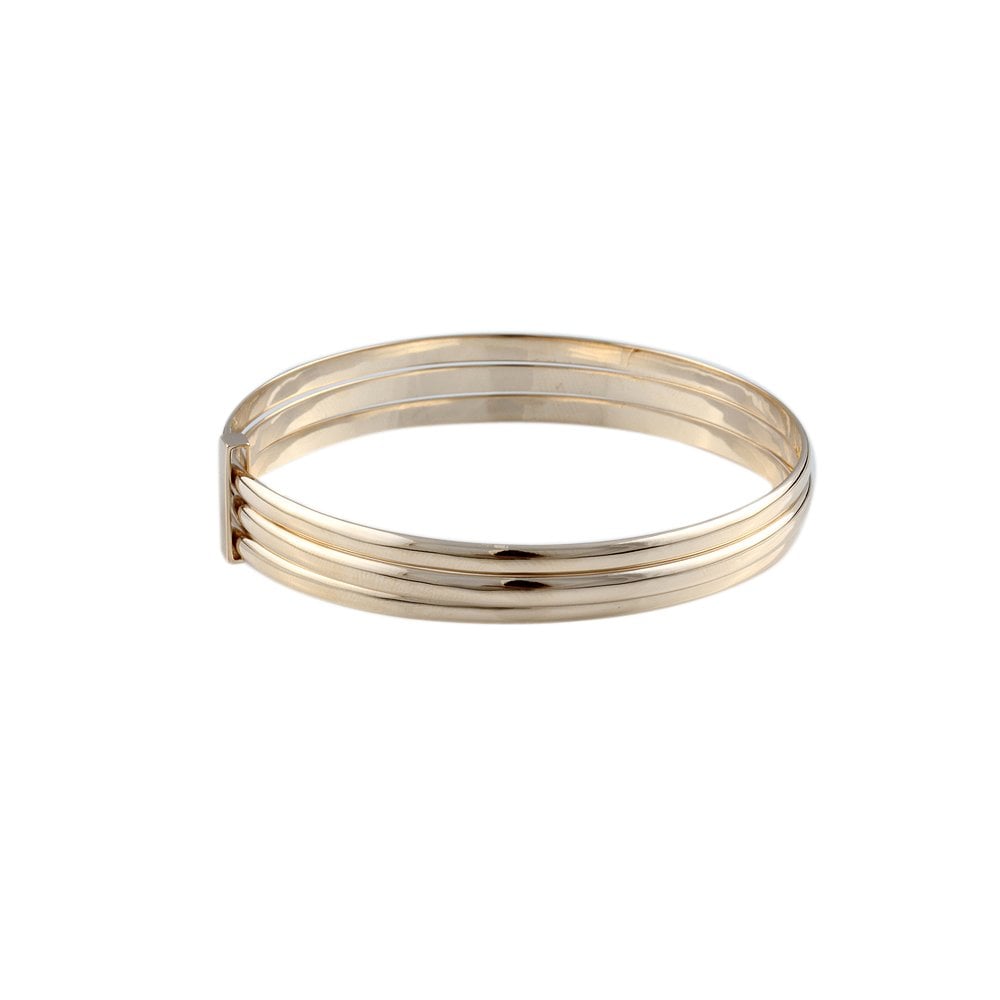 9ct Yellow Gold Contemporary Slip On Bangle