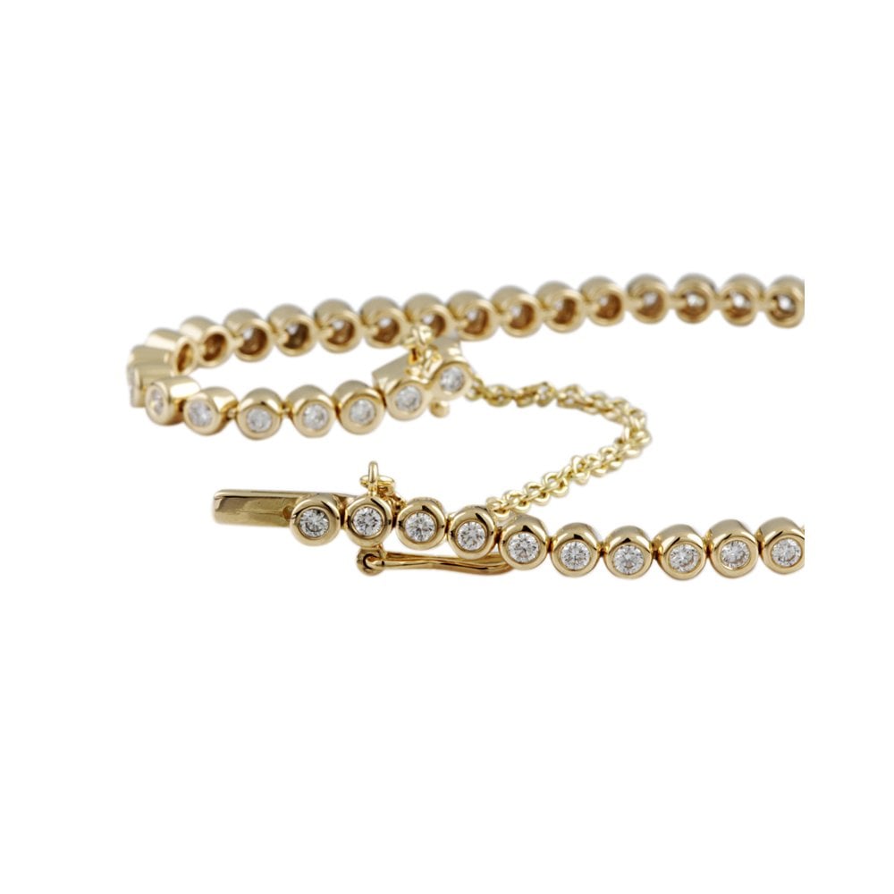 9ct Yellow Gold Diamond Line Bracelet 1.22ct