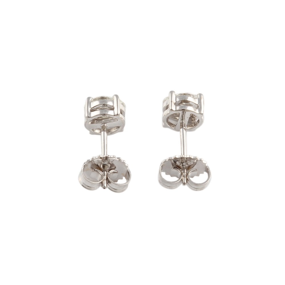 White Gold 0.51ct Round Brilliant and Marquise Diamonds Illusion Set Earrings