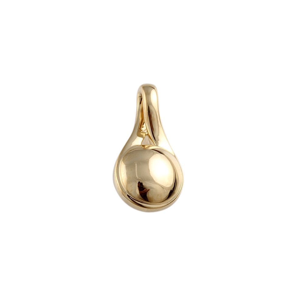 9ct Yellow Gold Solid Gold Drop Pendant