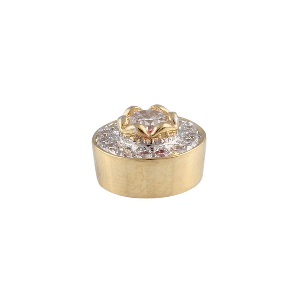 9ct Yellow Gold 0.45ct Round Brilliant Cut Diamonds Cluster Pendant