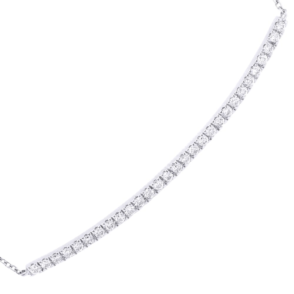 SPARKLD 9ct White Gold 0.15ct Diamond Necklace