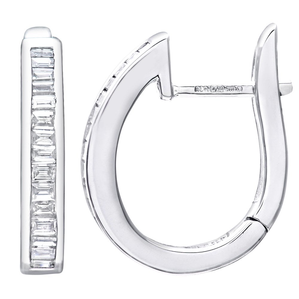 SPARKLD 18ct White Gold 0.45ct Diamond Earrings