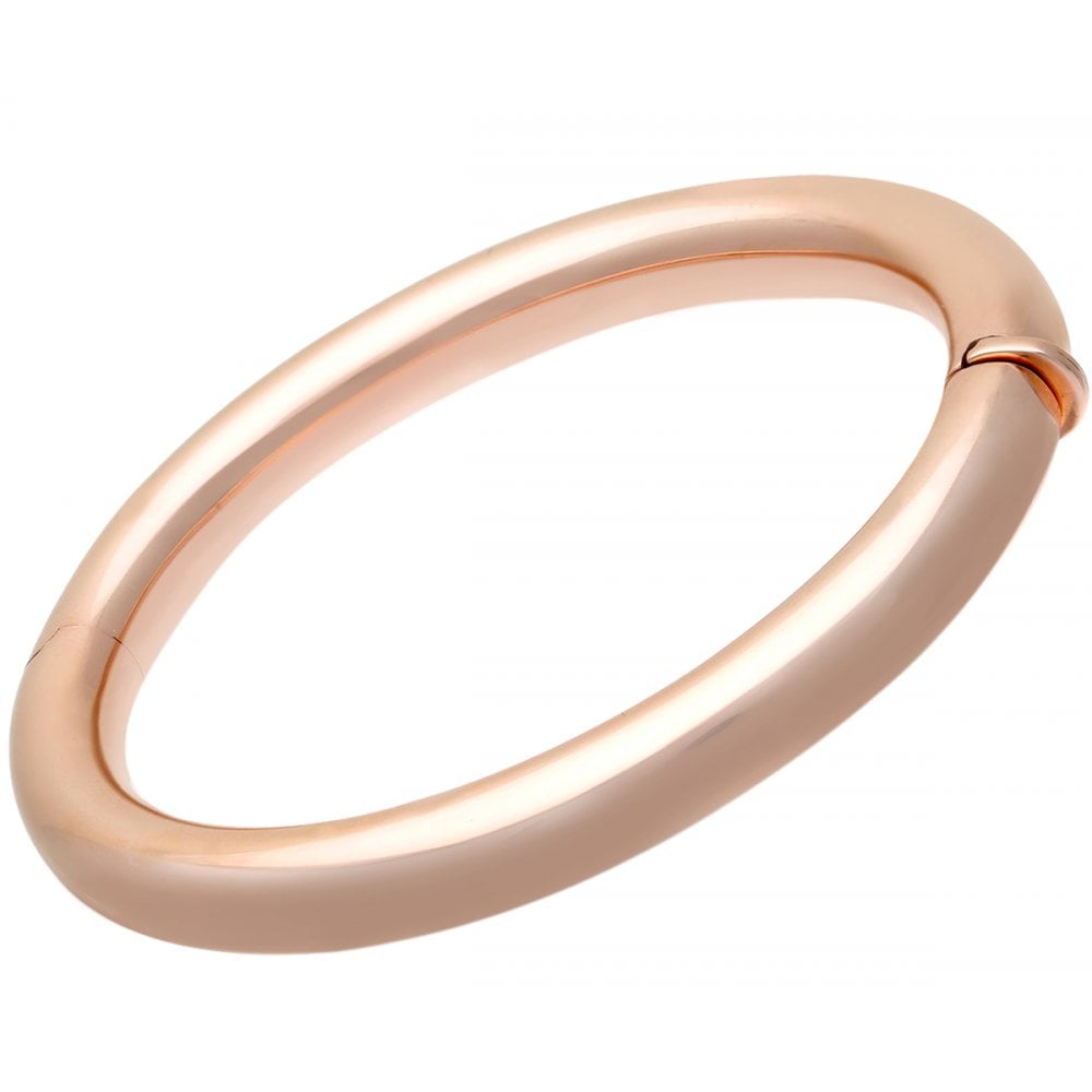 SPARKLD Rose Gold Plated Silver Round Round Bangle ct  Diameter 60mm