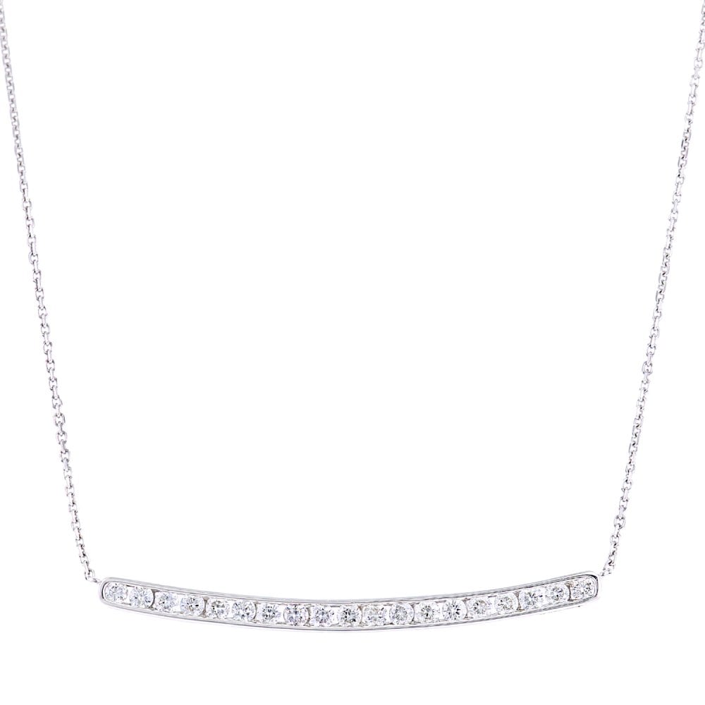 SPARKLD 9ct White Gold 0.33ct Diamond Necklace