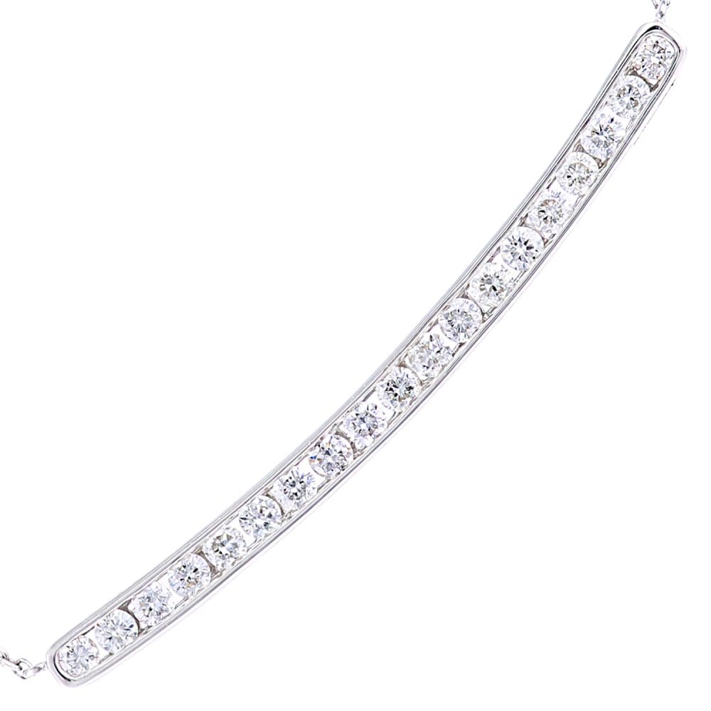 SPARKLD 9ct White Gold 0.33ct Diamond Necklace