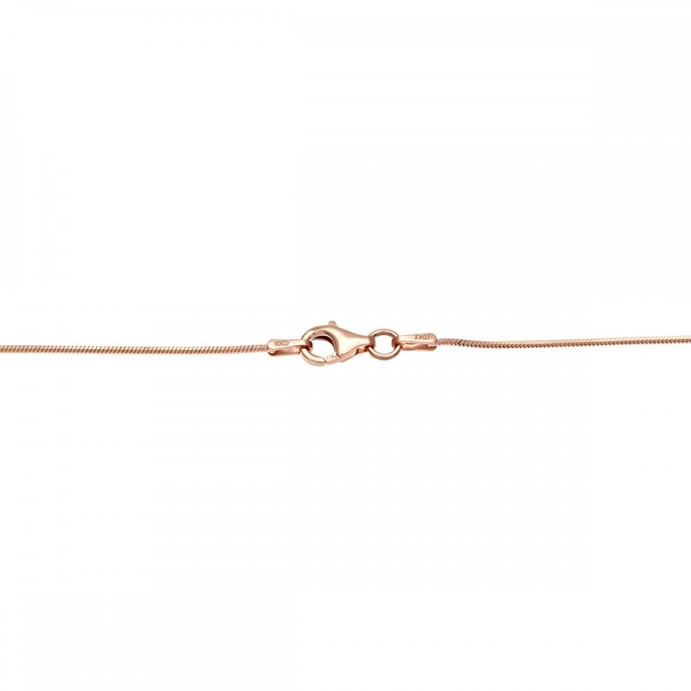 SPARKLD Sterling Silver and Rose Gold Plated Pendant Necklace With Swarovski Crystalsct