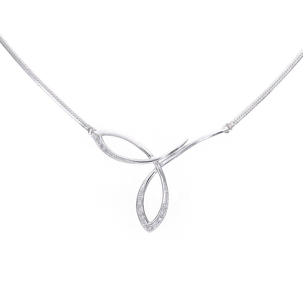 SPARKLD 9ct Yellow Gold 0.03ct Diamond Necklace