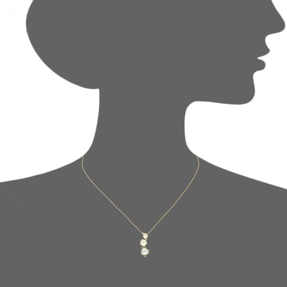 SPARKLD 18ct Yellow Gold Gemstone Necklace