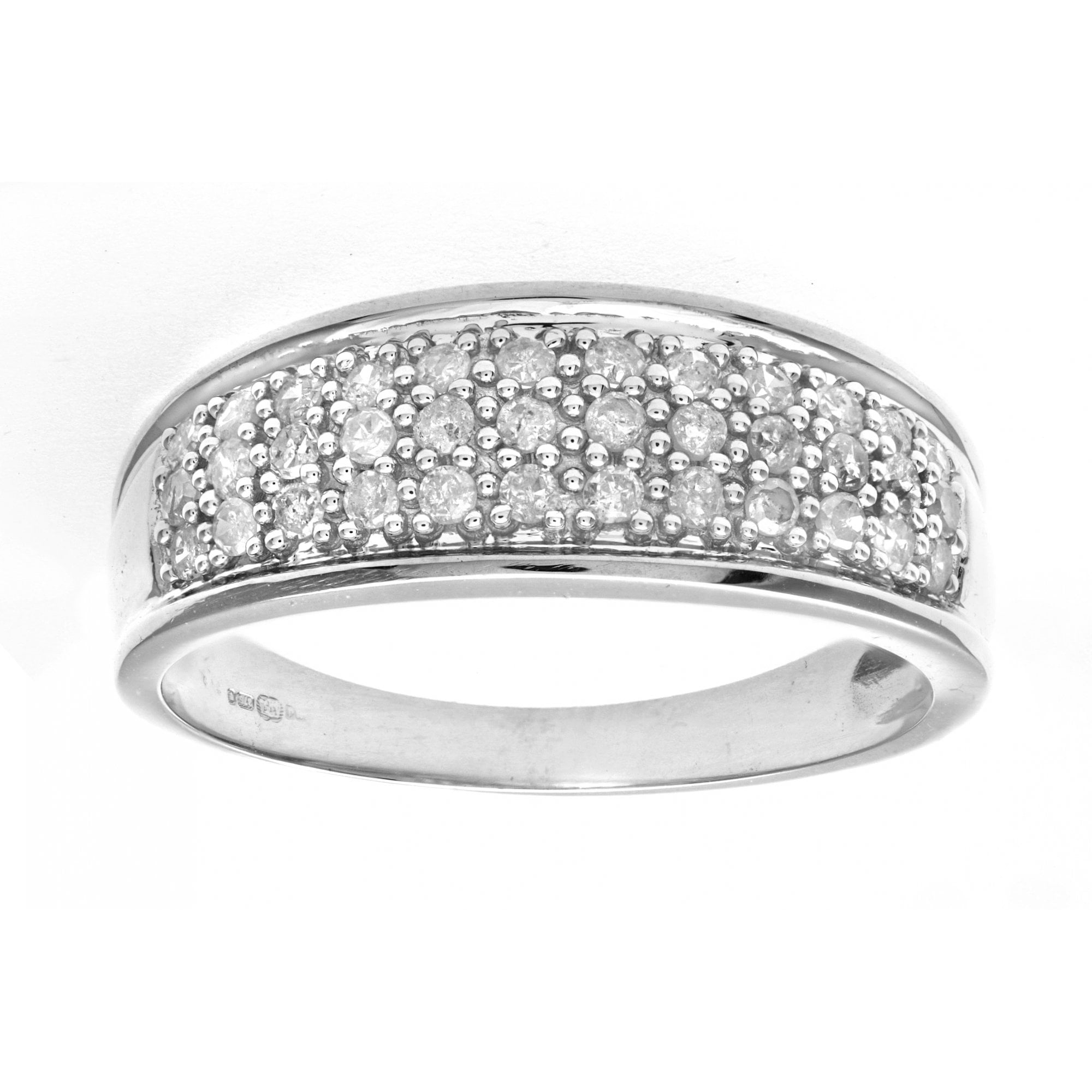 SPARKLD 9ct White Gold 0.25ct Diamond Eternity Ring