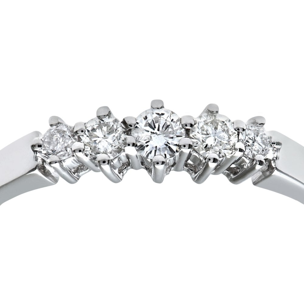 SPARKLD 9ct White Gold 0.25ct Diamond Eternity Ring