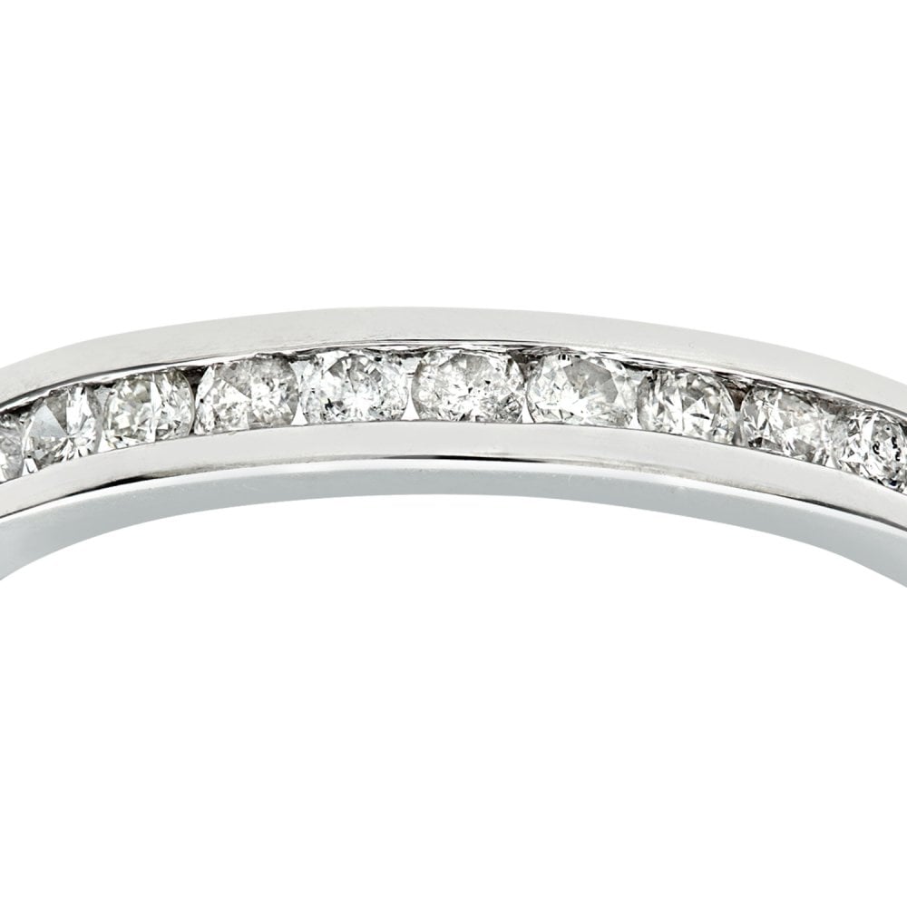 SPARKLD 9ct White Gold 0.25ct Diamond Eternity Ring