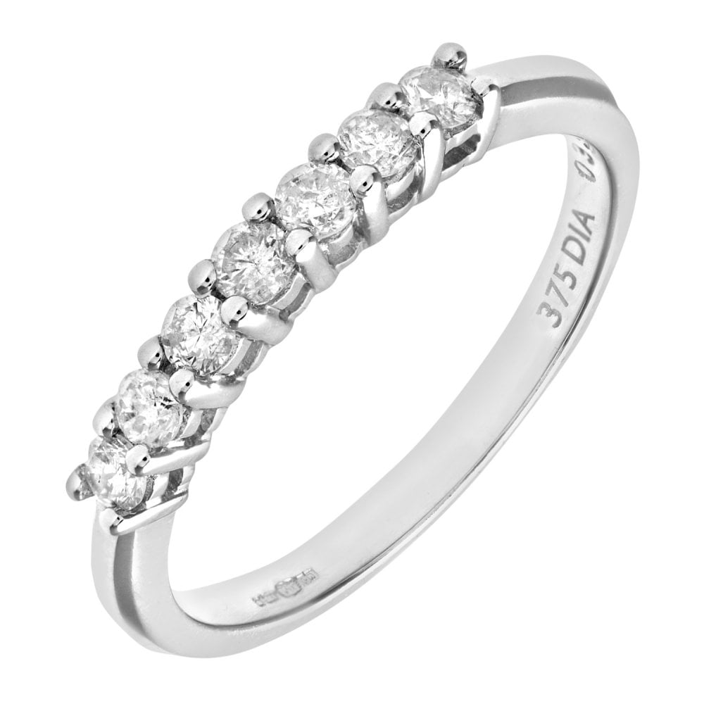 SPARKLD 9ct White Gold 0.33ct Diamond Eternity Ring