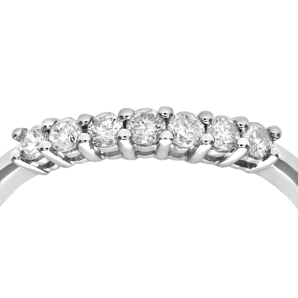 SPARKLD 9ct White Gold 0.33ct Diamond Eternity Ring