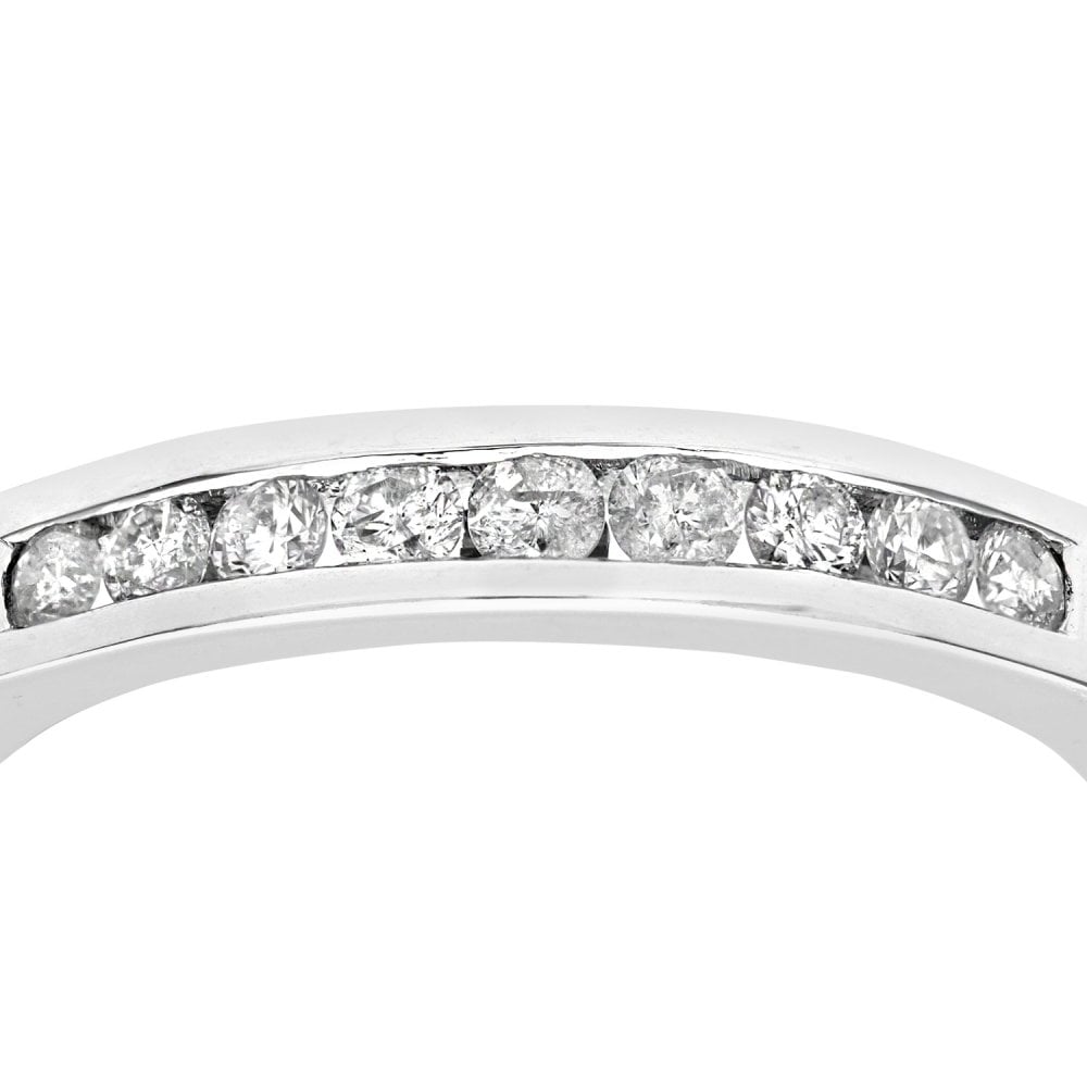 SPARKLD 9ct White Gold 0.33ct Diamond Eternity Ring