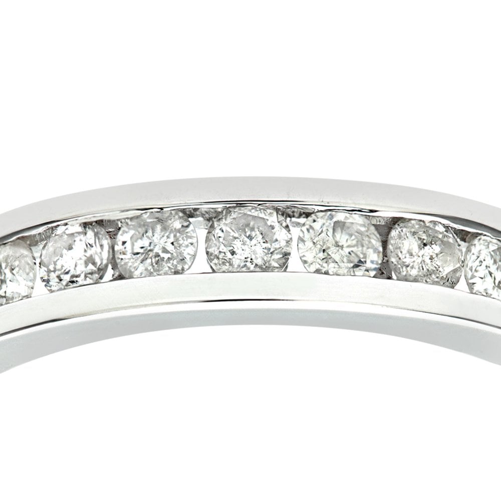 SPARKLD 9ct White Gold 0.50ct Diamond Eternity Ring