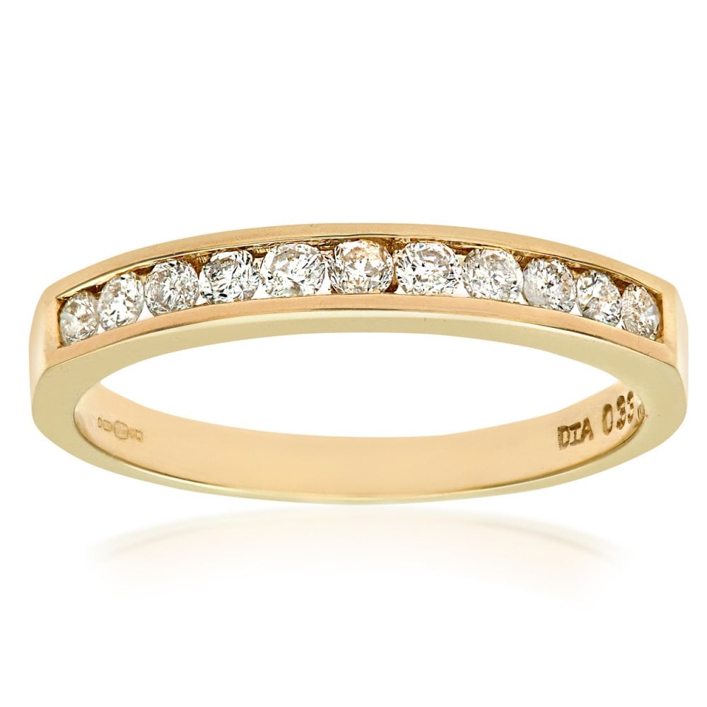 SPARKLD 9ct Yellow Gold 0.33ct Diamond Eternity Ring