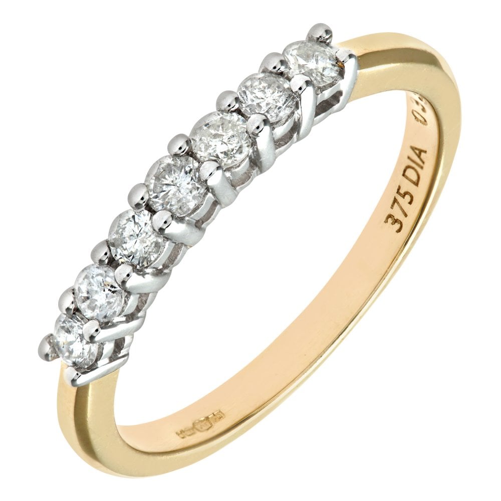 SPARKLD 9ct Yellow Gold 0.33ct Diamond Eternity Ring