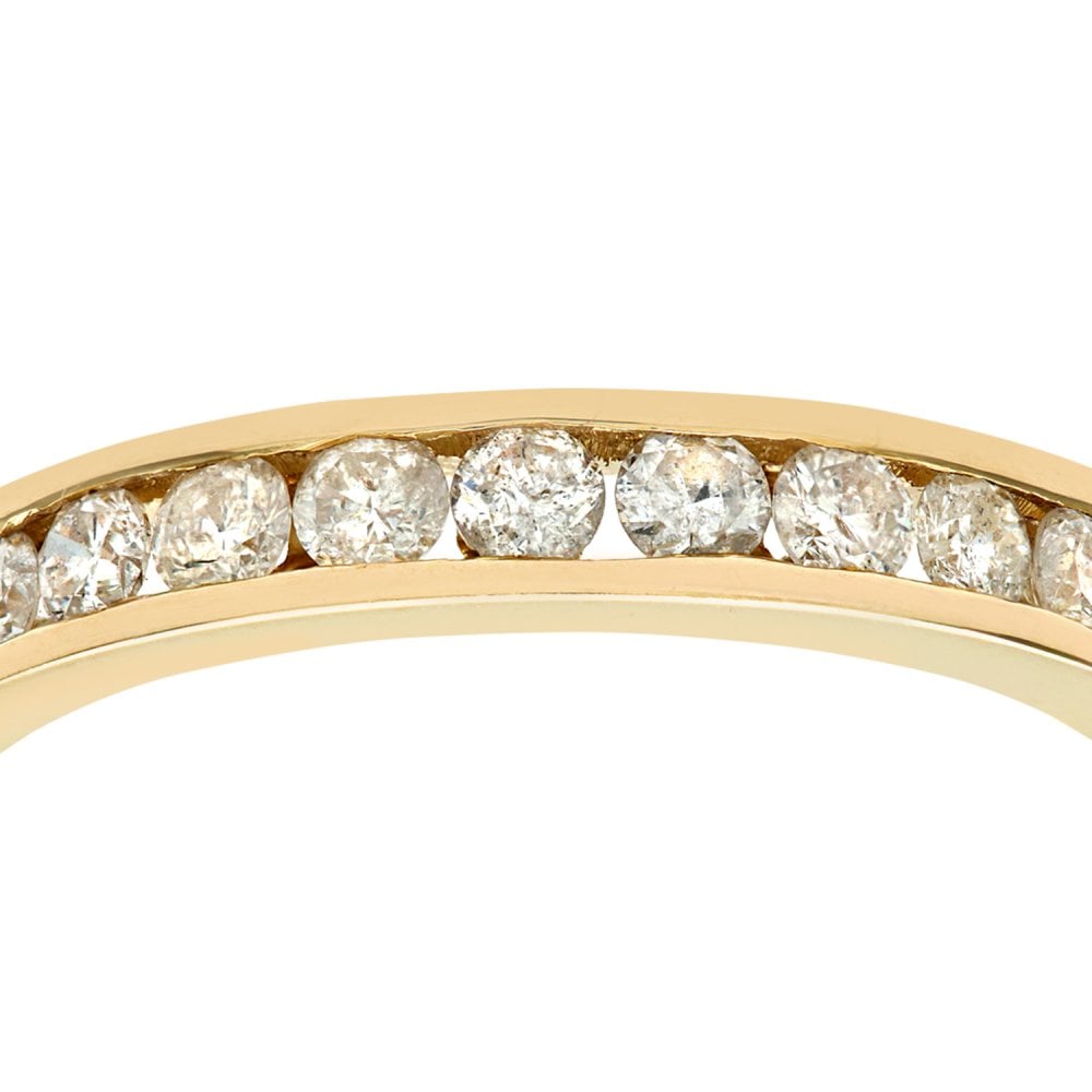 SPARKLD 9ct Yellow Gold 0.50ct Diamond Eternity Ring