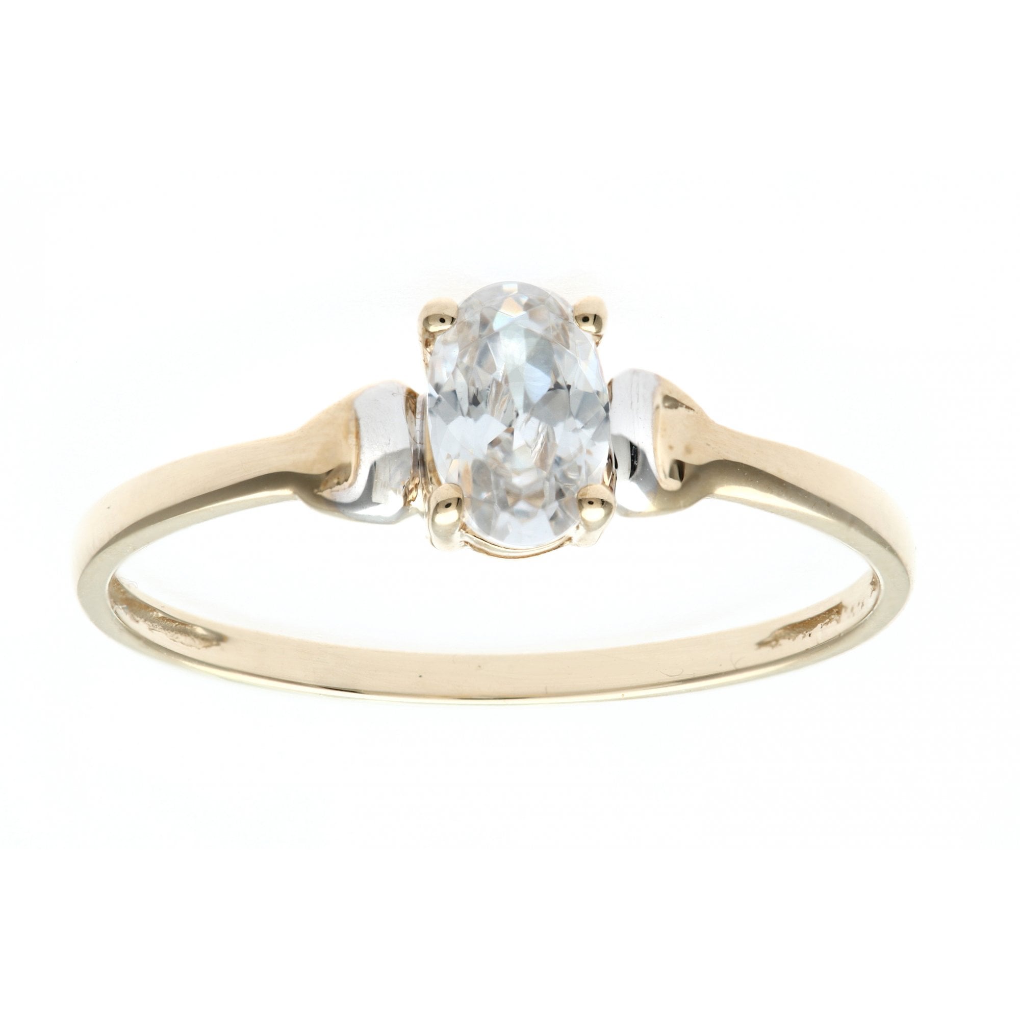 SPARKLD 9ct Yellow Gold CZ Ring