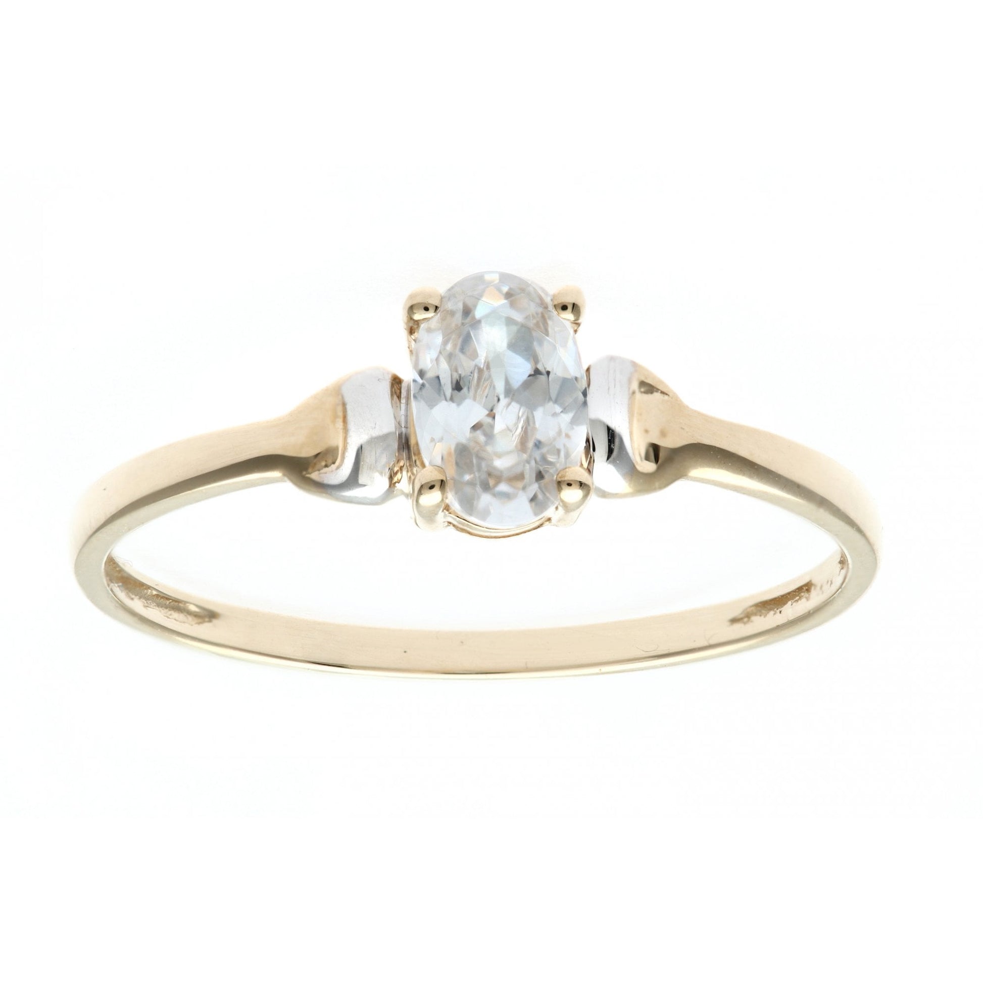 SPARKLD 9ct Yellow Gold CZ Ring