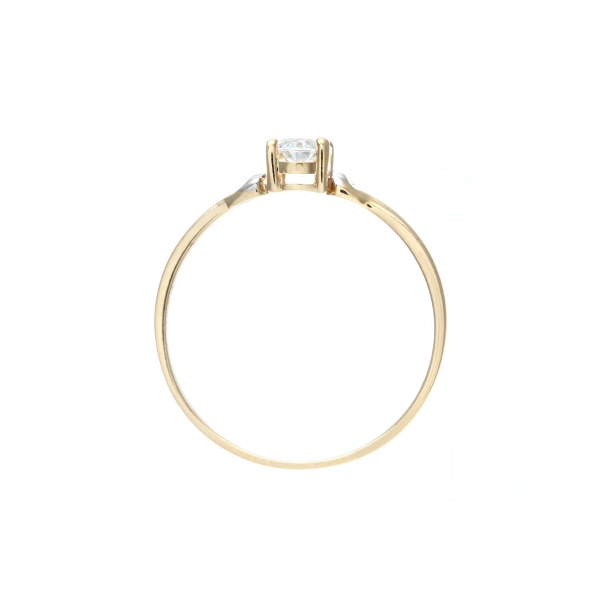 SPARKLD 9ct Yellow Gold CZ Ring