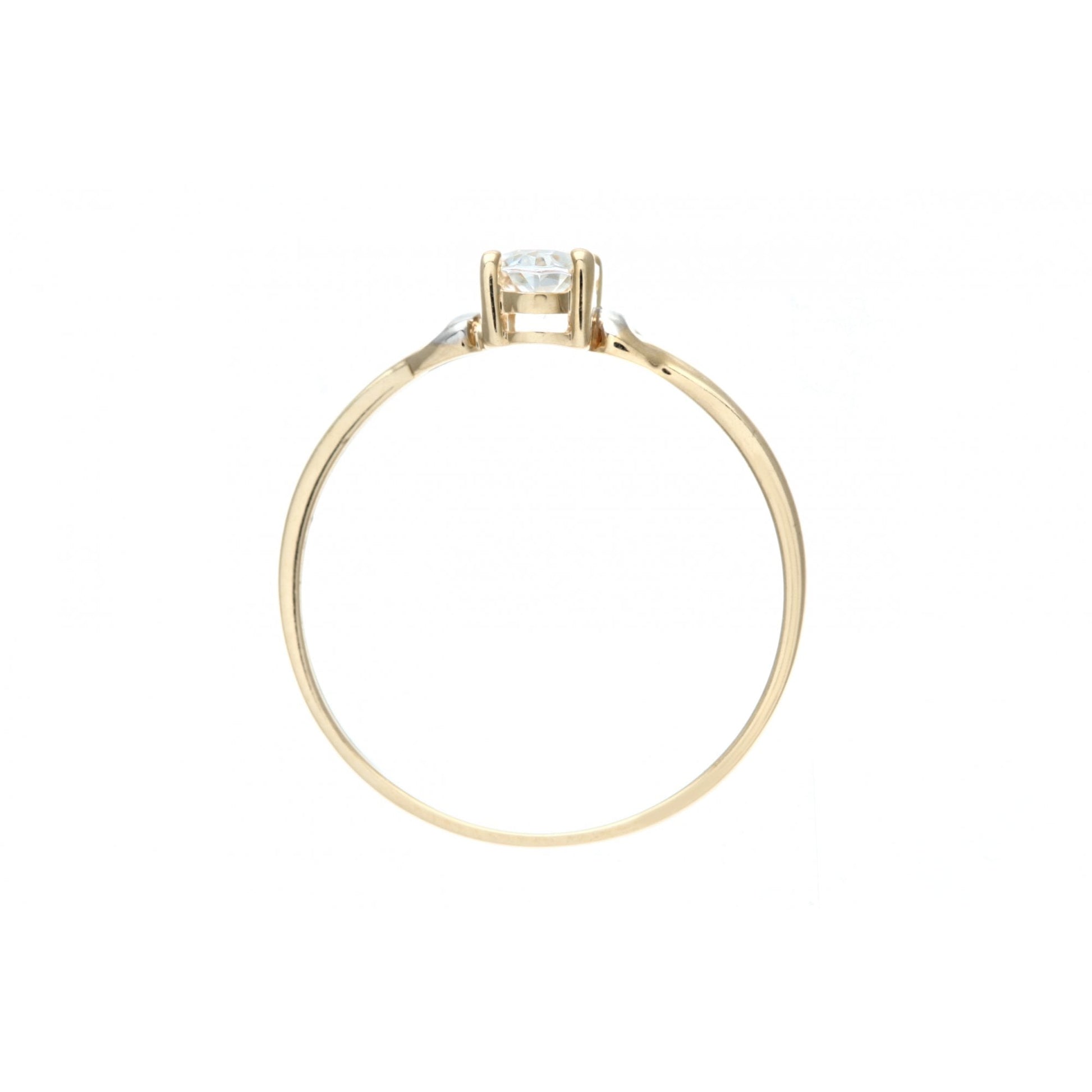 SPARKLD 9ct Yellow Gold CZ Ring